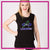 Infinity Athletics Bling Lace Tank with Rhinestone Logo