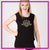 KP Dance Center Bling Lace Tank with Rhinestone Logo