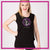 Spirit Cheers Academy Bling Lace Back Tank with Rhinestone Logo