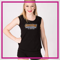Cheertime Athletics All American Bling Lace Tank with Rhinestone Logo