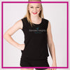 Glendale Heights Dance Bling Lace Tank with Rhinestone Logo