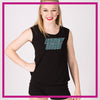 Great Lakes Energy Cheer Bling Lace Tank with Rhinestone Logo