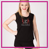 Take the Floor Dance Academy Bling Lace Tank with Rhinestone Logo