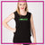 Cheer Valley Vortex Bling Lace Tank with Rhinestone Logo