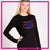 CheerTalk Allstar Cheerleading Long Sleeve Bling Shirt with Rhinestone Logo