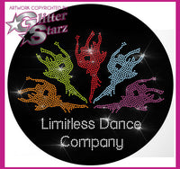 Limitless Dance Company Fleece Jacket with Rhinestone Logo