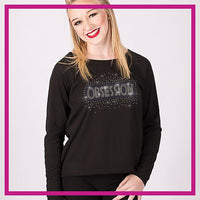 Arctic Cheer Obsession Moms Favorite Bling Top with Rhinestone Logo