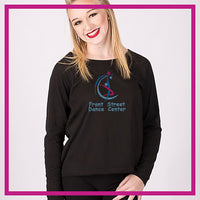 Front Street Dance Center Moms Favorite Bling Top with Rhinestone Logo