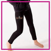 M&M Dance Bling Leggings with Rhinestone Logo