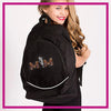 M&M Dance Rhinestone Backpack with Bling Logo