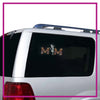 M&M Dance Bling Clingz Window Decal All in Rhinestones
