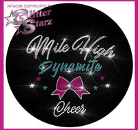 Mile High Cheer_ Large bling logo_Pink Box COLLECTIONImage