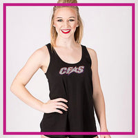 Cheer Factor Bling Must Have Tank with Rhinestone Logo