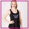 Gray Charles Hornets Bling Must Have Tank with Rhinestone Logo