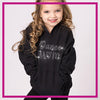 Fusion Studios DANCE MOM Bling Pullover Hoodie with Rhinestone Logo