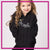 Flying Angels Bling Pullover Hoodie with Rhinestone Logo