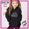 Royal Tumble and Cheer Vinyl Pullover Hoodie with Vinyl Logo