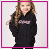 Cheer Factor Bling Pullover Hoodie with Rhinestone Logo