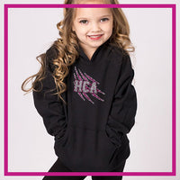 Hilliard Cheer Academy Bling Pullover Hoodie with Rhinestone Logo