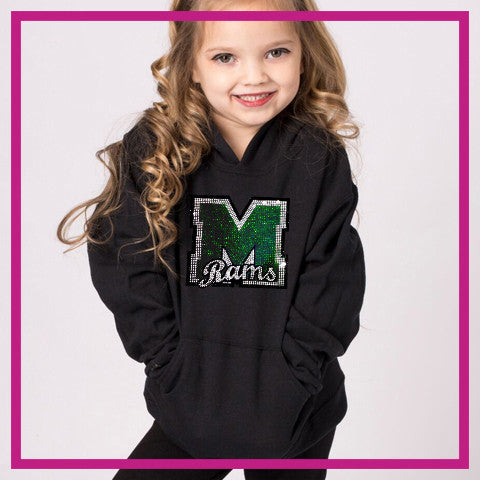 Marshfield Rams Bling Favorite Comfy Sweatshirt with Rhinestone Logo -  Glitterstarz