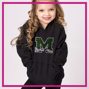 MHS Dance Team Bling Yoga Pants with Rhinestone Logo - Glitterstarz