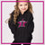 Team Illinois Bling Pullover Hoodie with Rhinestone Logo
