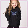 Gray Charles Hornets Bling Pullover Hoodie with Rhinestone Logo