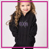 OXA Bling Pullover Hoodie with Rhinestone Logo