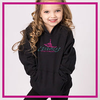 Legacy Dance Company Bling Pullover Hoodie with Rhinestone Logo