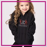 Take the Floor Dance Academy Bling Pullover Hoodie with Rhinestone Logo