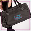 ROLLING-DUFFEL-SSDC-GlitterStarz-Rhinestone-Bling-Bags-with-Team-Logo-Backpacks-and Travel Bags