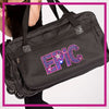 ROLLING-DUFFEL-epic-allstars-GlitterStarz-Rhinestone-Bling-Bags-with-Team-Logo-Backpacks-and Travel Bags