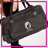 ROLLING-DUFFEL-flaunt-GlitterStarz-Rhinestone-Bling-Bags-with-Team-Logo-Backpacks-and Travel Bags