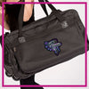 Midwest Xtreme Bling Rolling Duffel Bag with Rhinestone Logo