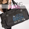 GlitterStarz Bling Basics Rolling Duffel Bag with Custom Team Logo