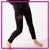 Dance Explosion and Events Rollover Leggings with Rhinestone Logo