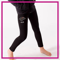 Robbinsville High School Bling Leggings with Rhinestone Logo