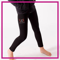 Take the Floor Dance Academy Bling Leggings with Rhinestone Logo