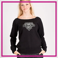 SLOUCH-SWEATSHIRT-diamond-elite-GlitterStarz-Custom-Sweatshirts-with-bling-team-logos-rhinestone