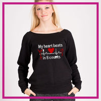 SLOUCH-SWEATSHIRT-my-heart-beats-in-8-counts-GlitterStarz-Custom-Sweatshirts-with-bling-team-logos-rhinestone
