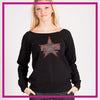 Starlites Dance Team Slouch Sweatshirt with Rhinestone Logo