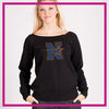 Nottingham Northstars Slouch Sweatshirt with Rhinestone Logo