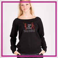 Take the Floor Dance Academy Slouch Sweatshirt with Rhinestone Logo