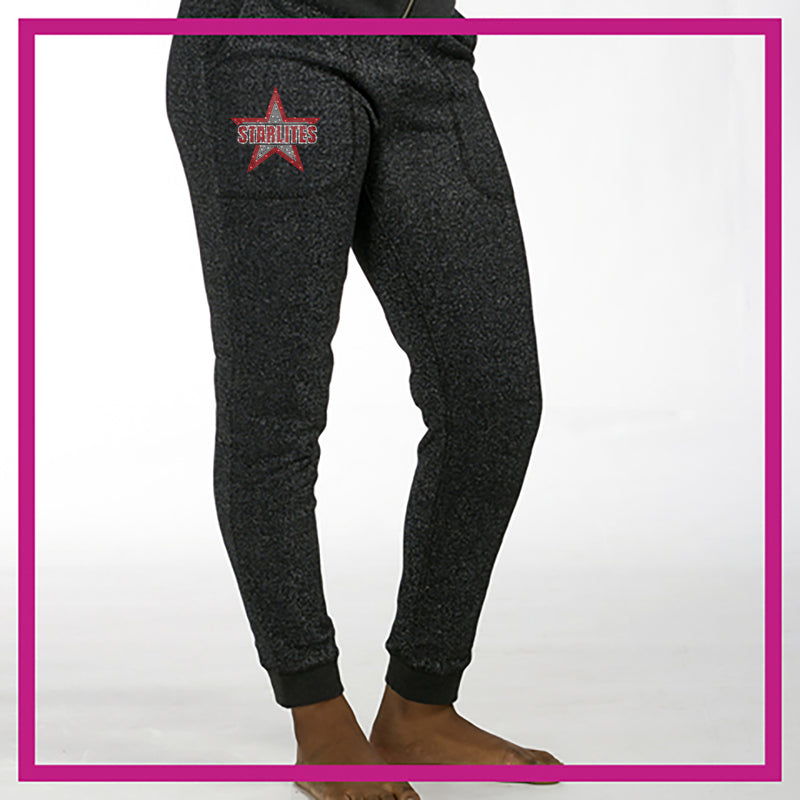 Starlites Dance Team Bling Rollover Yoga Pants with Rhinestone Logo -  Glitterstarz