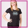 CYSC Elite Force Bling Sparkle Tee with Rhinestone Logo