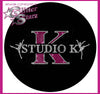 Studio K Bling Fleece Jacket with Rhinestone Logo