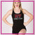 RV Dance Team Bling Fitted Tank with Racerback & Rhinestone Logo