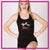 Lisa's Dance Boutique Bling Fitted Tank with Racerback & Rhinestone Logo