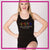 Maria's School of Dance Bling Fitted Tank with Racerback & Rhinestone Logo