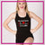 My Heart Beats in 8 Counts Bling Fitted Tank with Racerback & Rhinestone Logo